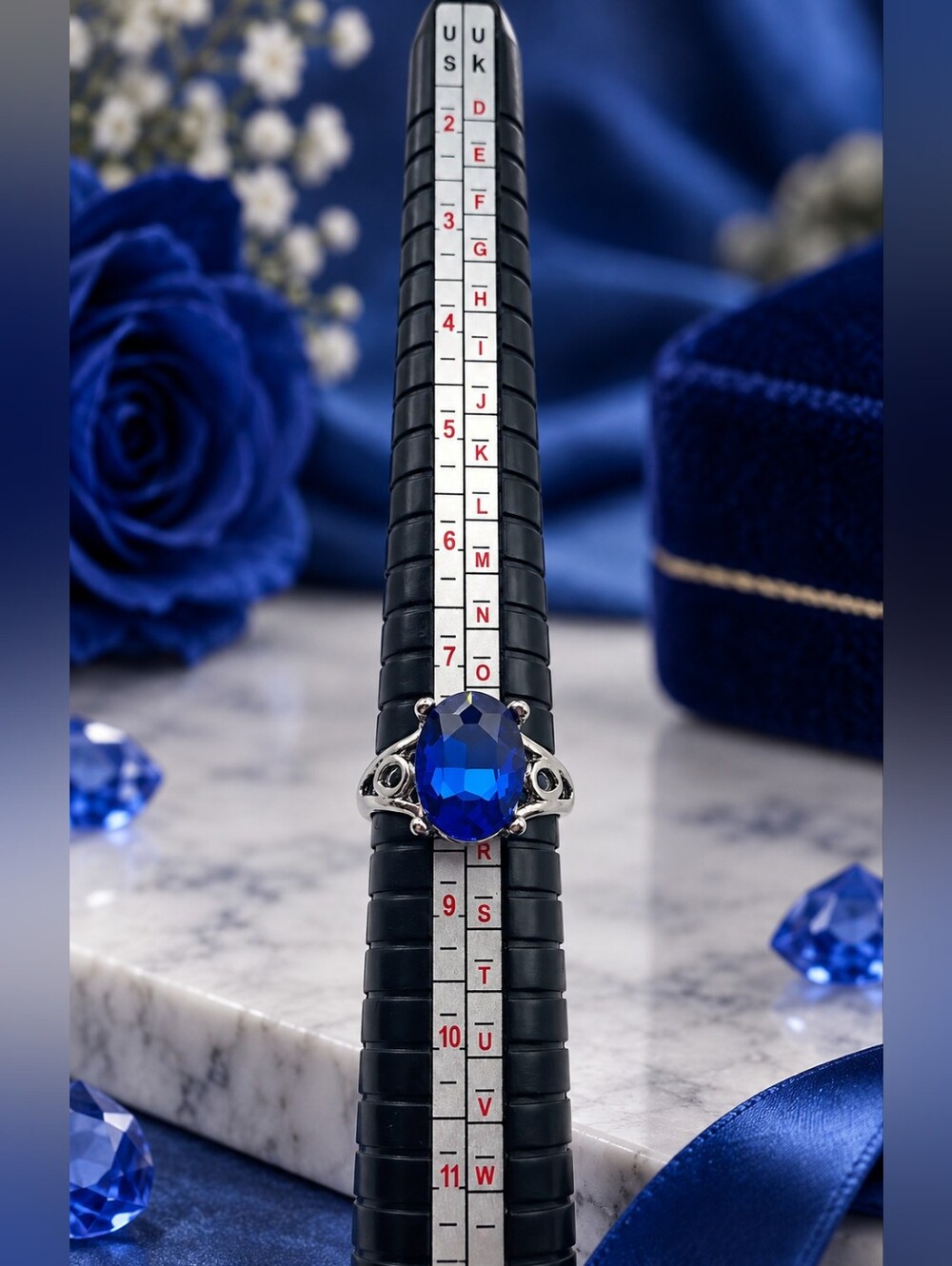 Blue Statement Ring - Picture 2 of 2